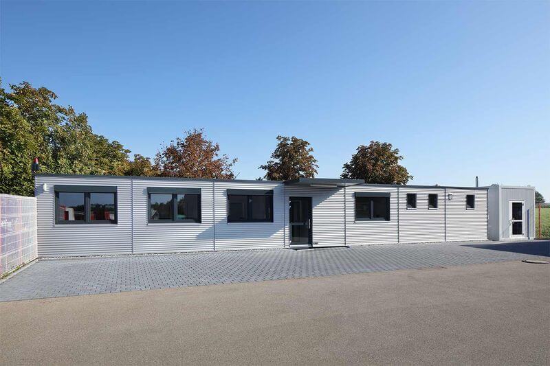 , Heinkel Modulbau realisiert in nur 8 Wochen neues Betriebsgebäude mit Auslieferungslager für Brauerei Bad Schussenried, Heinkel Modulbau